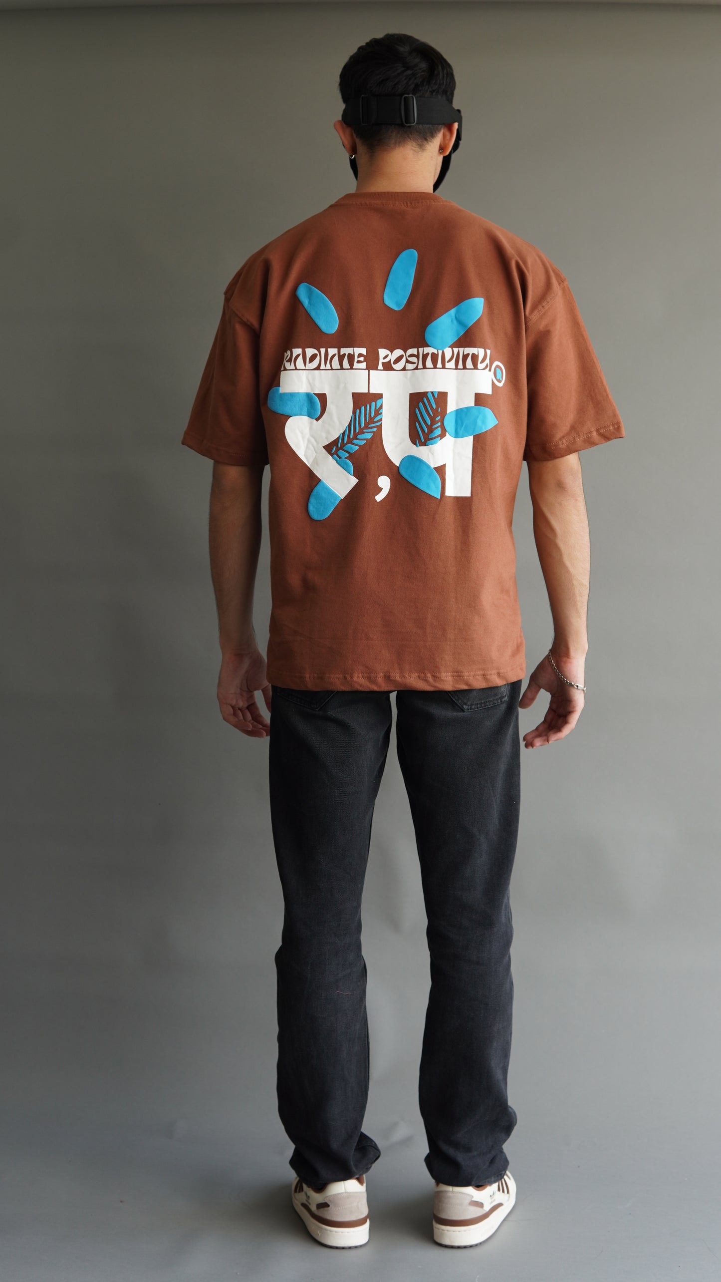 Radiate Positivity Royal Brown T-shirt